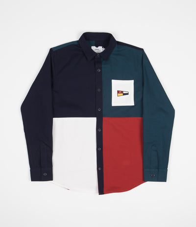 Parlez Colour Block Shirt - Red