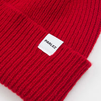 Parlez Cooke Heavy Knit Beanie - Red thumbnail