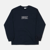 Parlez Crossover Long Sleeve T-Shirt - Navy thumbnail