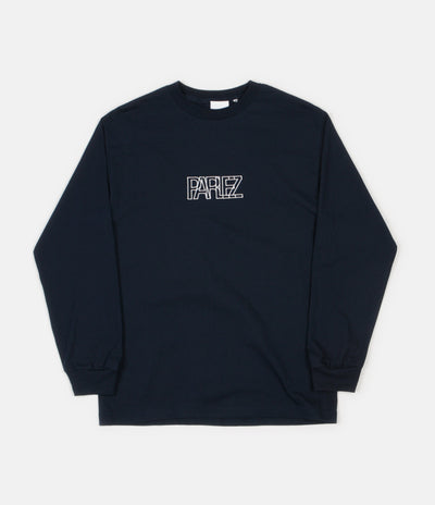 Parlez Crossover Long Sleeve T-Shirt - Navy