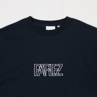 Parlez Crossover Long Sleeve T-Shirt - Navy thumbnail