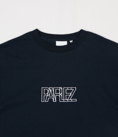 Parlez Crossover Long Sleeve T-Shirt - Navy