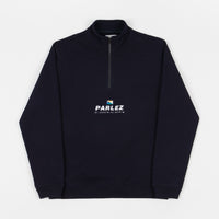 Parlez Davis Quarter Zip Sweatshirt - Navy thumbnail