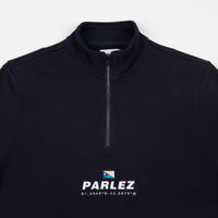 Parlez Davis Quarter Zip Sweatshirt - Navy thumbnail