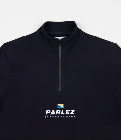 Parlez Davis Quarter Zip Sweatshirt - Navy