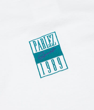 Parlez Edgar T-Shirt - White / Turquoise