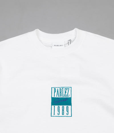 Parlez Edgar T-Shirt - White / Turquoise