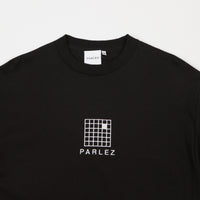 Parlez Grid Long Sleeve T-Shirt - Black thumbnail