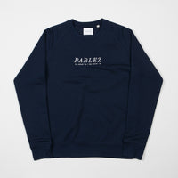 Parlez High Crewneck Sweatshirt - Navy thumbnail