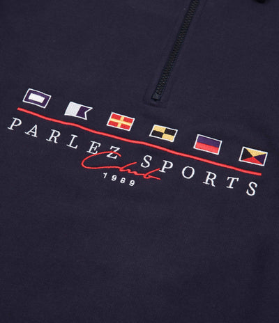 Parlez Jennings 1/4 Zip Sweatshirt - Navy