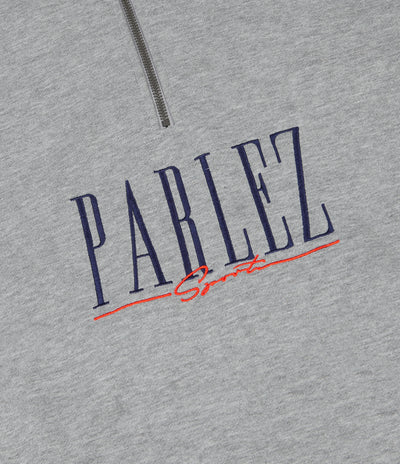 Parlez Johnson 1/4 Zip Sweatshirt - Heather Grey