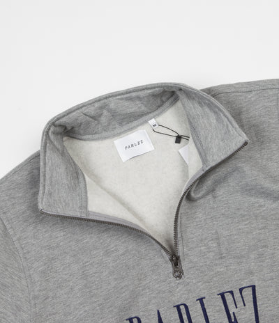 Parlez Johnson 1/4 Zip Sweatshirt - Heather Grey