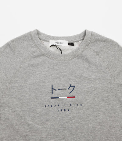 Parlez Kiku Crewneck Sweatshirt - Heather Grey