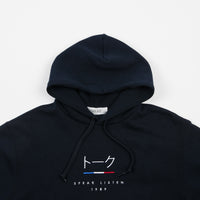 Parlez Kiku Hoodie - Navy thumbnail