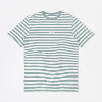 Parlez Ladsun Heavy Stripe T-Shirt - Sage thumbnail