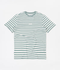 Parlez Ladsun Heavy Stripe T-Shirt - Sage