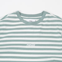 Parlez Ladsun Heavy Stripe T-Shirt - Sage thumbnail