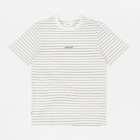 Parlez Ladsun Thin Stripe T-Shirt - White / Tan thumbnail