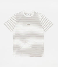 Parlez Ladsun Thin Stripe T-Shirt - White / Tan