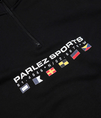 Parlez Laguna 1/4 Zip Sweatshirt - Black