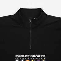 Parlez Laguna 1/4 Zip Sweatshirt - Black thumbnail