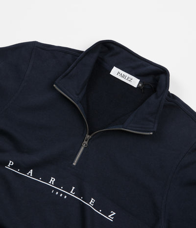 Parlez Marina 1/4 Zip Sweatshirt - Navy