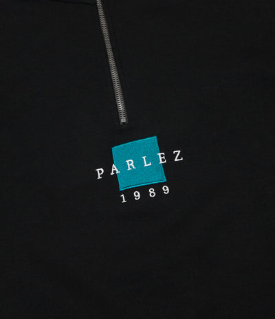 Parlez Mavar 1/4 Zip Sweatshirt - Black