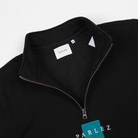 Parlez Mavar 1/4 Zip Sweatshirt - Black thumbnail