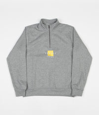 Parlez Mavar 1/4 Zip Sweatshirt - Heather Grey