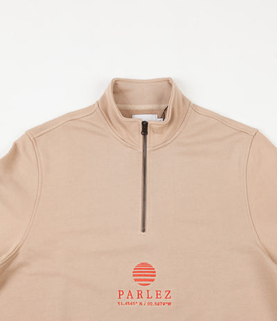 Parlez Purcel 1/4 Zip Sweatshirt - Sand