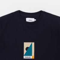 Parlez Radial Organic T-Shirt - Navy thumbnail