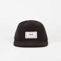 Parlez Signet Fleece 5 Panel Cap - Black thumbnail