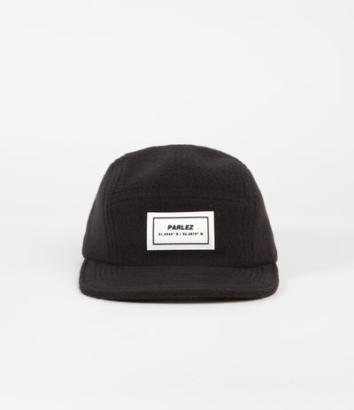 Parlez Signet Fleece 5 Panel Cap - Black