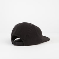 Parlez Signet Fleece 5 Panel Cap - Black thumbnail