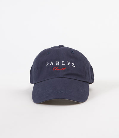 Parlez Sport Script 6 Panel Cap - Navy