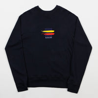 Parlez Stripe Crewneck Sweatshirt - Navy thumbnail