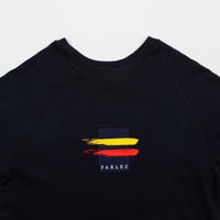 Parlez Stripe Crewneck Sweatshirt - Navy thumbnail