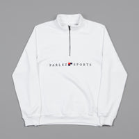 Parlez Tidal 1/4 Zip Sweatshirt - White thumbnail