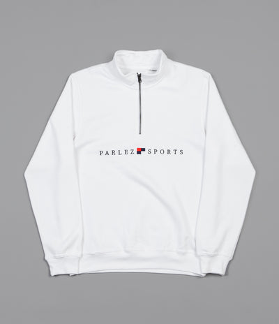 Parlez Tidal 1/4 Zip Sweatshirt - White