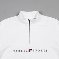 Parlez Tidal 1/4 Zip Sweatshirt - White thumbnail