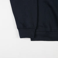 Parlez Tjalk 1/4 Zip Sweatshirt - Navy thumbnail