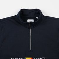 Parlez Tjalk 1/4 Zip Sweatshirt - Navy thumbnail