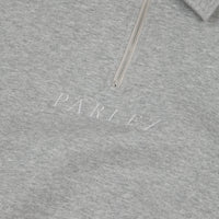 Parlez Tonal Heavyweight 1/4 Zip Sweatshirt - Heather Grey thumbnail