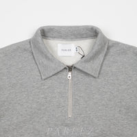 Parlez Tonal Heavyweight 1/4 Zip Sweatshirt - Heather Grey thumbnail