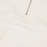 Parlez Tonal Heavyweight 1/4 Zip Sweatshirt - Off-White thumbnail