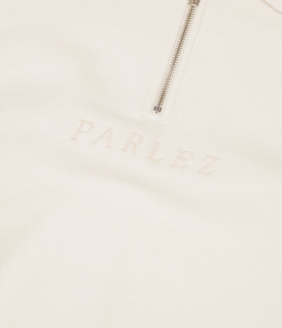 Parlez Tonal Heavyweight 1/4 Zip Sweatshirt - Off-White