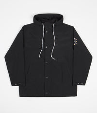 Parlez Tradewinds Hooded Windbreaker Jacket - Black