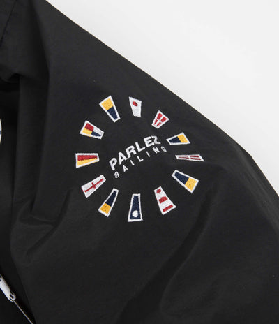 Parlez Tradewinds Hooded Windbreaker Jacket - Black