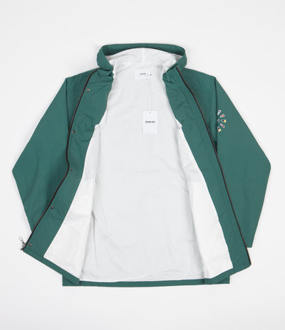 Parlez Tradewinds Hooded Windbreaker Jacket - Dusty Teal