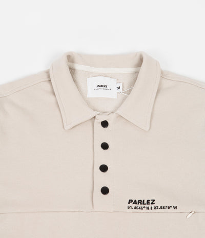 Parlez Vincent Button Down Sweatshirt - Ecru